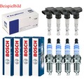 4x BERU Zündspule +4x BOSCH Zündkerze Doppel Iridium für Toyota Yaris _P9_