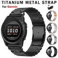 Quickfit Titan Metall Armband für Garmin Fenix 8 E 7 7X 6 6X Pro 5 5X Plus 3 HR