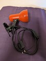 Klemmlampe Leuchte Leselampe Schreibtisch Regallampe 70er Jahre Rot Vintage
