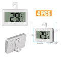4x Kit Digital Kühlschrank Thermometer Wasserdicht Gefrierschrank Thermometer