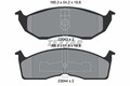 TEXTAR Bremsbelagsatz, Scheibenbremse 2304301 für CHRYSLER DODGE PLYMOUTH
