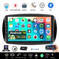 DAB+ 9" Android 32G Autoradio GPS Navi CarPlay für Benz Smart Fortwo 453 RDS KAM