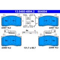 1x ORIGINAL® Ate 13.0460-4894.2 Bremsbelagsatz, Scheibenbremse Vorne, exkl.