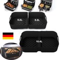 3X Heißluftfritteuse Airfryer Zubehör für Ninja Foodi Flexdrawer AF500EU Schwarz