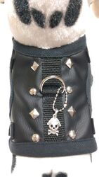 Hundegeschirr S, Softgeschirr, Brustgeschirr, Kunstleder,  Halsband, Welpen,