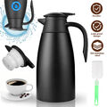 Kaffeekanne,Thermoskanne 304 Edelstahl 2L,Isolierkanne Teekannen Wasserkocher
