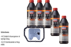 5 L Liqui Moly Top Tec ATF 1200 MAHLE Getriebeölfilter für Hyundai Getz 1.4i