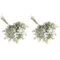  Set of 2 Eukalyptus Zweige Künstlich Künstliche Eukalyptuszweige