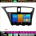 9"Android 13 Autoradio GPS Navigation WIFI Carplay DAB For Honda Civic 2012-2017