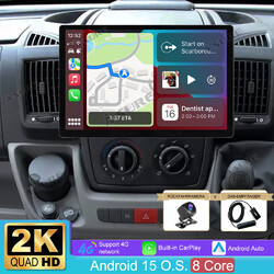 DAB+13.1" Android 15 CarPlay Autoradio Kam Navi Für Fiat Ducato Peugeot Boxer