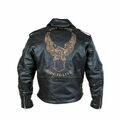Herren Motorrad & Freizeit Rind Leder Jacke Biker Jacke Custom Chopper Jacke