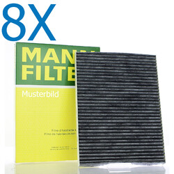 8x Mann-Filter Innenraumfilter Pollenfilter Filter Innenraumluft CU 3847