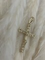585 GOLD Anhänger Kreuzanhänger,12,6 gr.Kreuz.14kt Gelbgold,neues Kreuz+Etikett