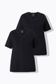 Ulla Popken Damen große Größen T Shirt 2er Pack V Ausschnitt Halbarm