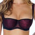 Balconette Bügel BH gepolstert Halbschale wattiert Rosme Dessous Dirndl BH