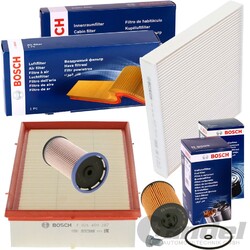 BOSCH FILTERSET passend für AUDI A3 8V Q2 Q3 VW GOLF 7  PASSAT B8 SKODA OCTAVIA