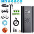 LCD Elektrische Akku Luftpumpe Auto Fahrrad Reifen Druckluft Kompressor 150PSI