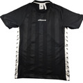  Herren Adidas Originals T-Shirt Größe S Herren schwarz & weiß Mitte Logo gestreift
