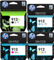 HP 4x Original Patronen 912 XL + 912 Set OfficeJet 8012 8014 8015 Pro 8022 8025