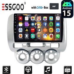 Android 15 Autoradio GPS NAVI WiFi Bluetooth RDS Player für Honda Fit Jazz DAB+