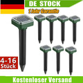 4-16x Solar Maulwurfschreck Wühlmausschreck Maulwurf Maulwurffalle Abwehr Maus.