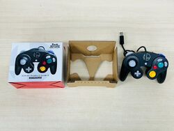 Nintendo GameCube Controller Smash Bros. Schwarz Mit Box Gebraucht Getestet A...