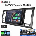 DAB+ 6+128GB Android 14 Autoradio Carplay 4G WiFi Für VW T6 Transporter Multivan