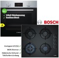 Bosch Gasherd HERDSET Autark Backofen Herd EcoClean+ Gas Kochfeld+Teleskopauszug