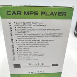 Autoradio MP5 Player 9,5 Zoll Touchscreen Bluetooth FM Stereo USB-Anschluss