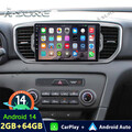 9"2+64G Android 14 Autoradio Apple CarPlay GPS Navi Für KIA Sportage 4 2016-2019