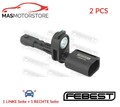 ABS SENSOR DREHZAHLFÜHLER PAAR FEBEST 23606-016 2PCS V FÜR VW CADDY III
