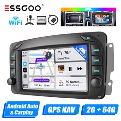 64G Autoradio GPS FM Für Mercedes-Benz C/CLK Klasse W209 W208 Android 13 Carplay