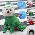 Haustier-Hunde-Regenmantel Wasserdichte Kleidung Welpen-Overall Kapuzenjacke /