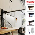 LED Pendelleuchte 36W 48W 60W Hängelampe Küche Esszimmer lang Kronleuchter IP44