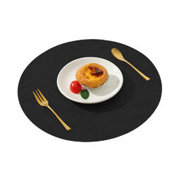Tischset Platzset Platzmatte PU Kunstleder Abwaschbar Platzdeckchen Pad ^-^
