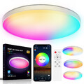 48W RGB LED Deckenlampe Dimmbar Deckenleuchte APP WLAN mit Alexa Fernbedienung