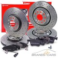 BREMBO XTRA BREMSSCHEIBEN+BELÄGE VORNE+HINTEN FÜR AUDI A3 8V VW GOLF 7 PASSAT B8