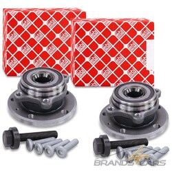 FEBI 2x RADLAGER VORNE FÜR AUDI A3 Q3 TT SEAT LEON SKODA OCTAVIA SUPERB YETI VW### BEI 4x4 AUCH FÜR DIE HINTERACHSE PASSEND ###