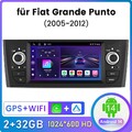 Für Fiat Grande Punto/Linea Carplay Android14 Autoradio GPS NAVI BT SWC DAB+ RDS