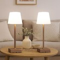 Nachttischleuchte Tischlampe Beistellleuchte Touchdimmer CCT LED Akku 2er Set