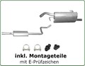 Auspuff Set NEU für SMART FORFOUR 1.1 + 1.3 Auspuffanlage MSD + ESD