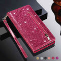 Glitzer Klapp Tasche HandyHülle Flip Cover Für Samsung A14 A54 A34 A24 A04S M14