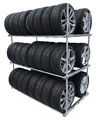 Reifenregal / Doppel HxBxT: 220 x 200 x 104 cm 3 Ebenen für 48 Reifen