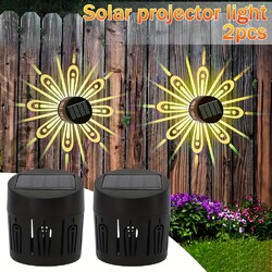 2/4Stk LED Solarleuchten Zaunleuchte Wandlampen Außen Garten Balkon Garage Lampe