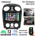 Für VW Beetle 2001-2010 Autoradio 9" 64G Android 13 Carplay GPS Navi WiFi RDS BT