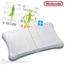 Original Nintendo Wii Balance / Fitness Board + Wii Fit + Wii Fit Plus