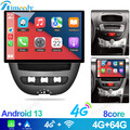 13.1“Carplay Für Toyota Aygo Peugeot 107 Citroen C1 Android13 Autoradio GPS Navi