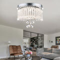 Kristalllampe Deckenlampe Deckenleuchte Kronleuchter Wohnzimmerlampe Chrom LED