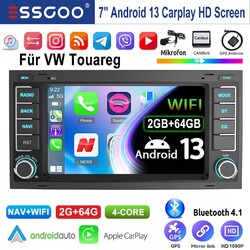 Autoradio Für VW Touareg 7L Transporter T5 Multivan V Android13 Carplay GPS NAVI