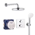 Grohe Grohtherm Duschsystem mit Tempesta 210 eckige Form - Chrom - 34729000 NEU